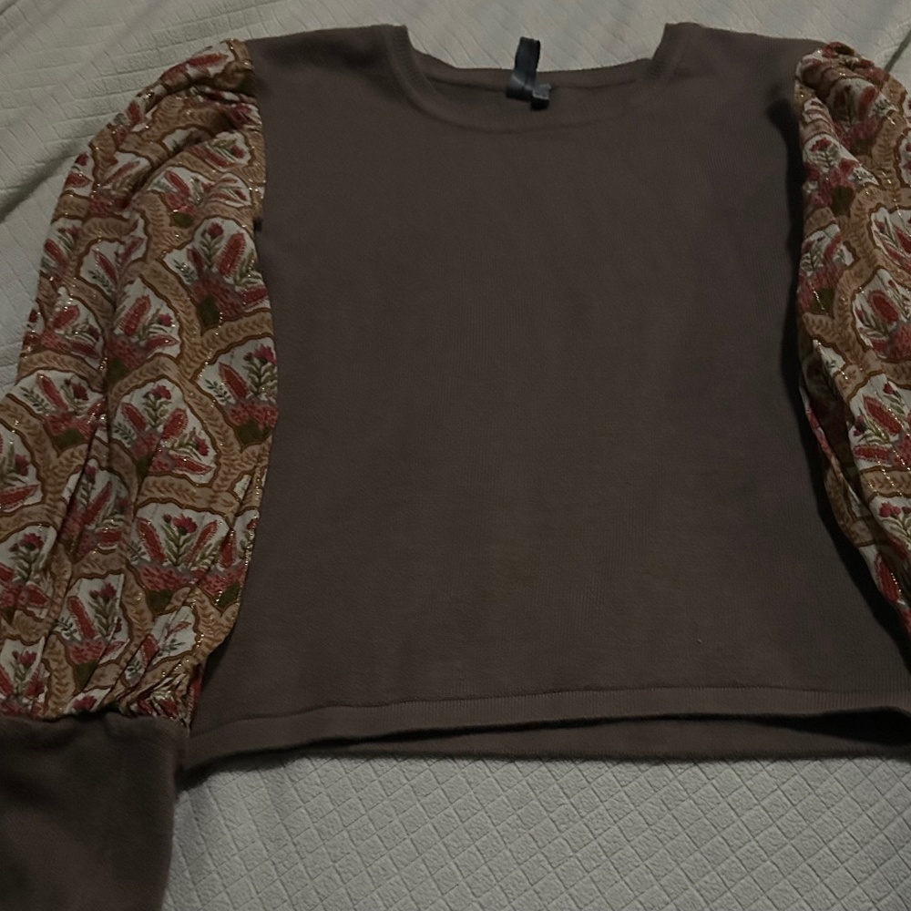 Anthropologie puff sleeve sweater